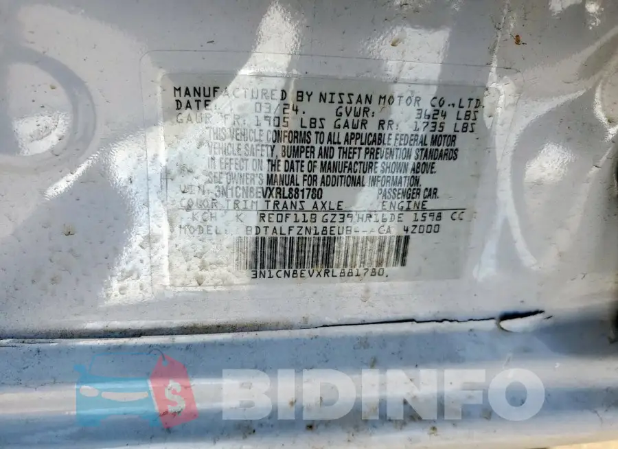 3N1CN8EVXRL881780 Photo# 12