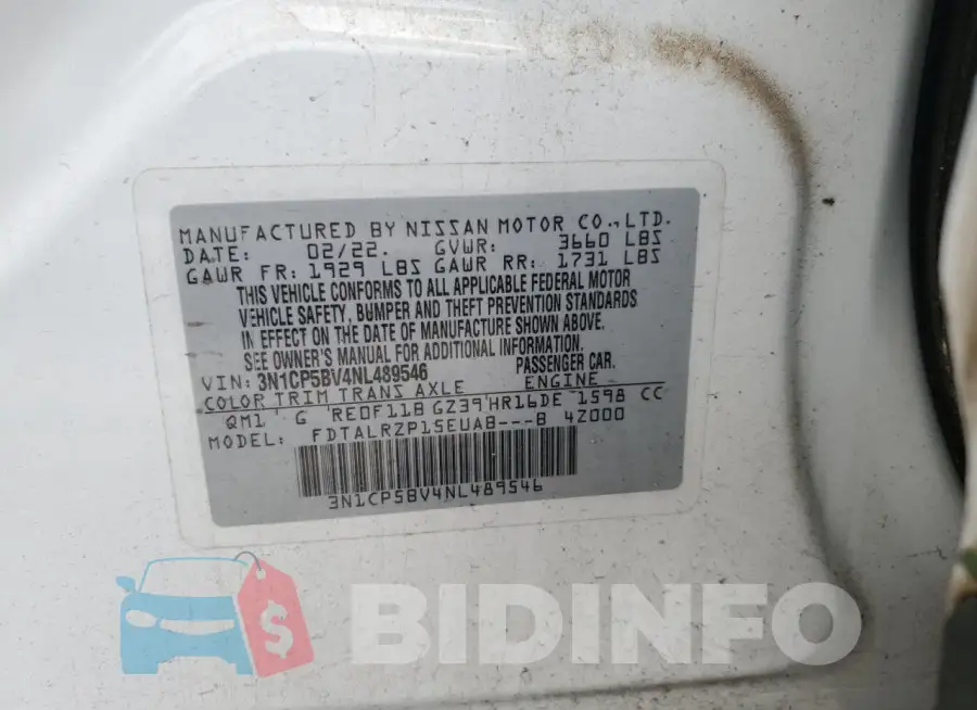 3N1CP5BV4NL489546 Photo# 13
