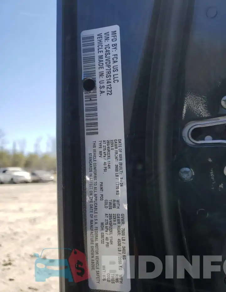 1C4SJVDP7RS141272 Photo# 13