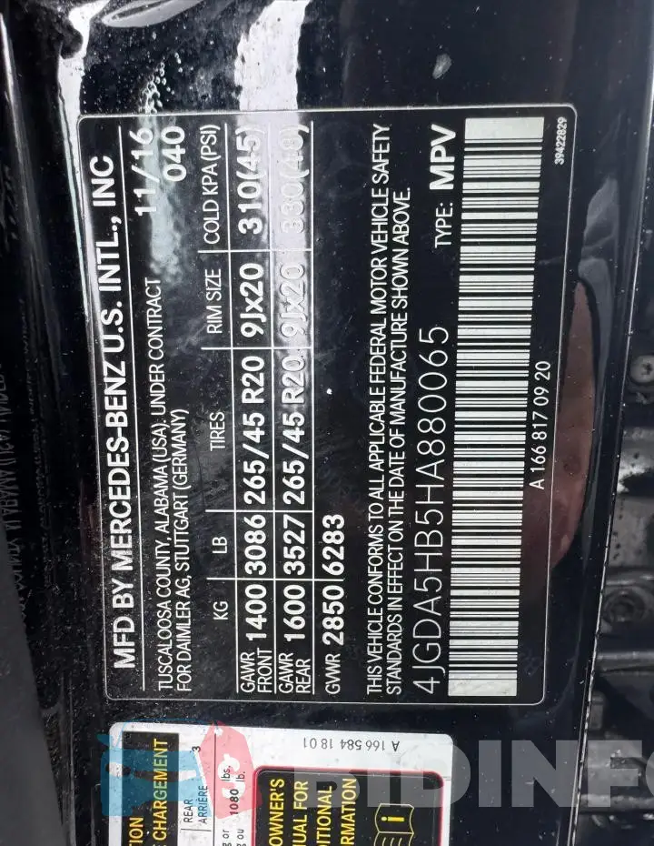 4JGDA5HB5HA880065 Photo# 10