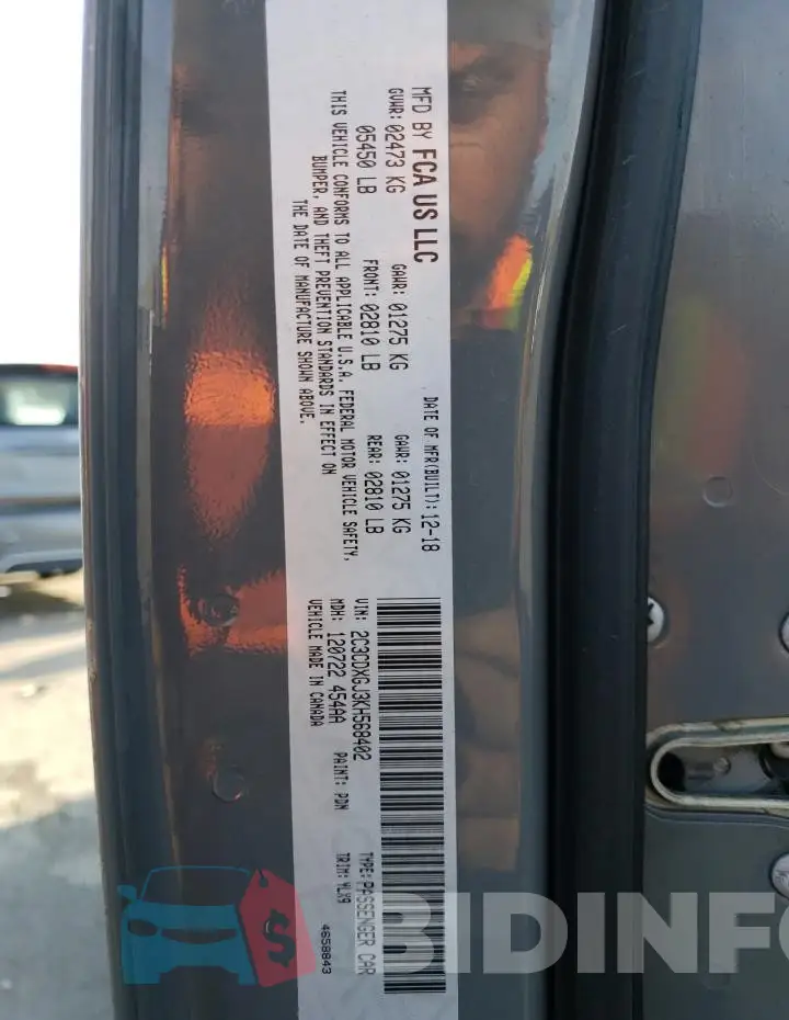 2C3CDXGJ3KH568402 Photo# 13