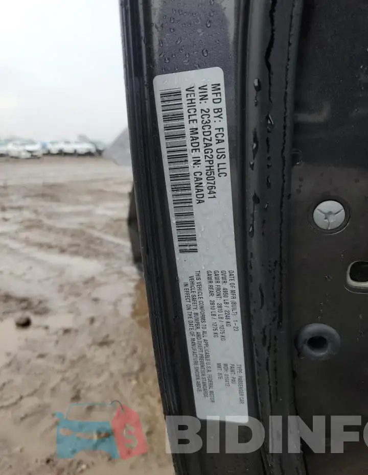 2C3CDZAG2PH507641 Photo# 13