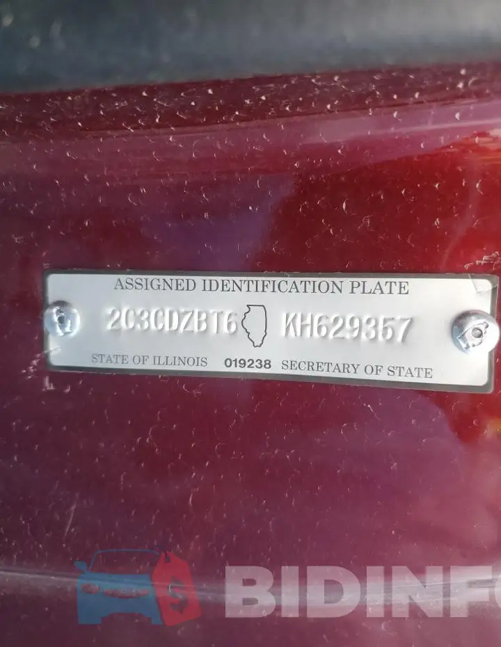 2C3CDZBT6KH629357 Photo# 13