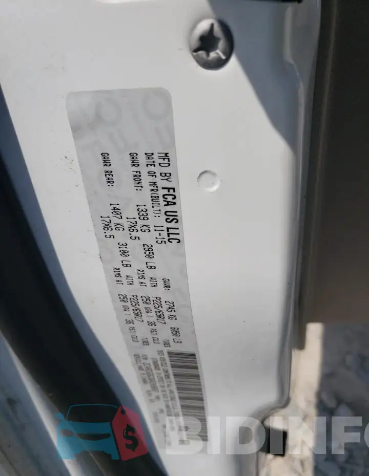2C4RDGBG3GR209697 Photo# 13
