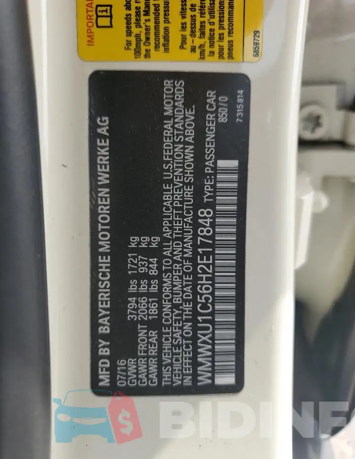 WMWXU1C56H2E17848 Photo# 12