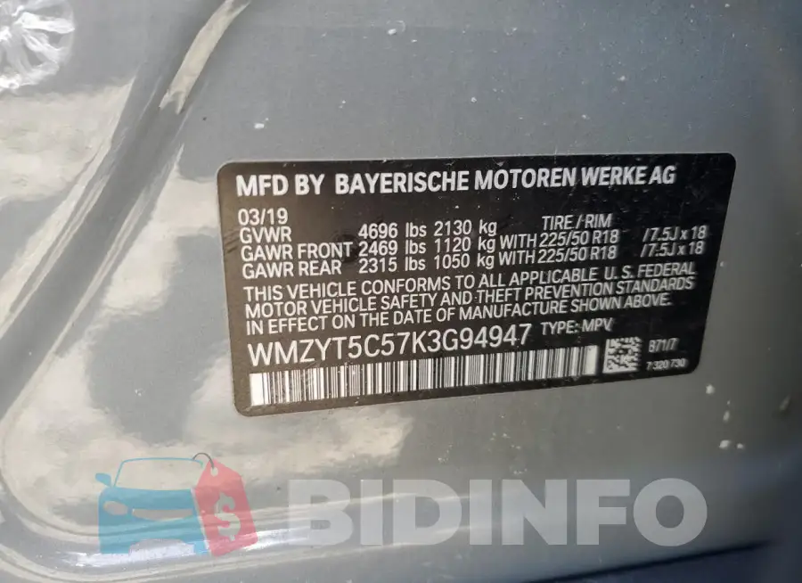 WMZYT5C57K3G94947 Photo# 12