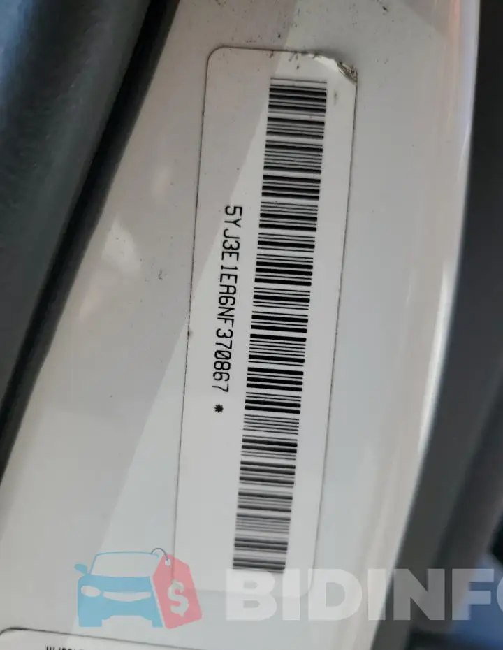 5YJ3E1EA6NF370867 Photo# 13