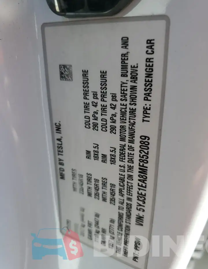 5YJ3E1EA8MF852089 Photo# 12