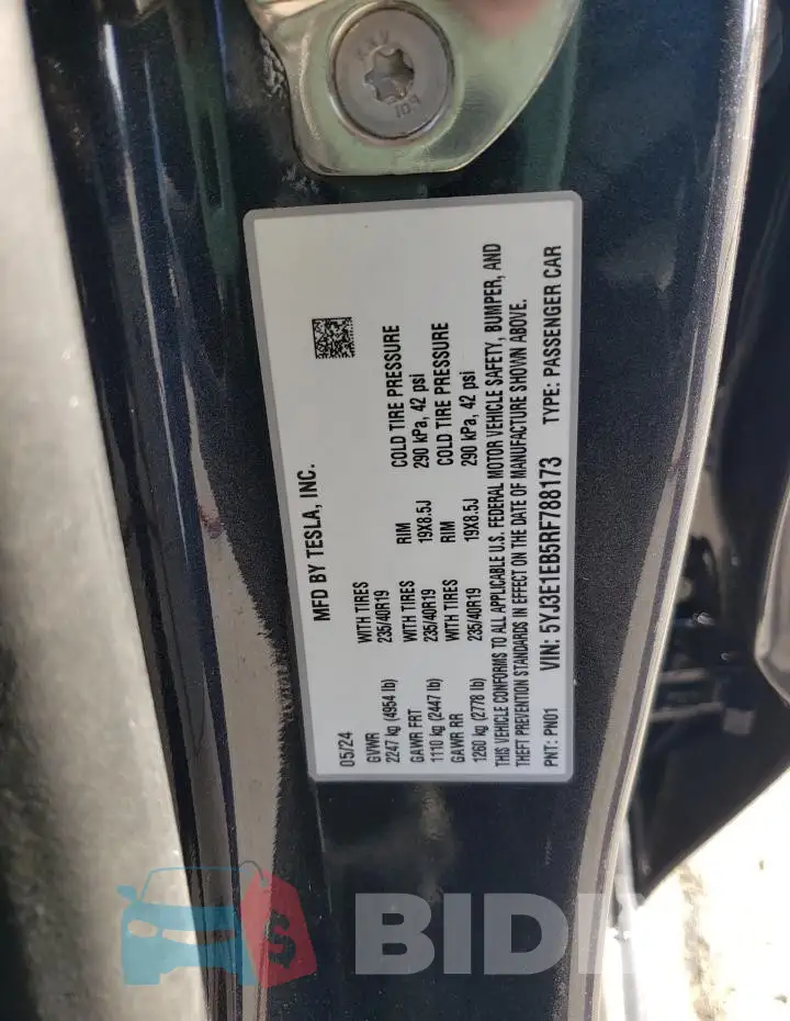 5YJ3E1EB5RF788173 Photo# 12