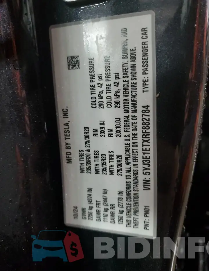 5YJ3E1ETXRF882784 Photo# 12