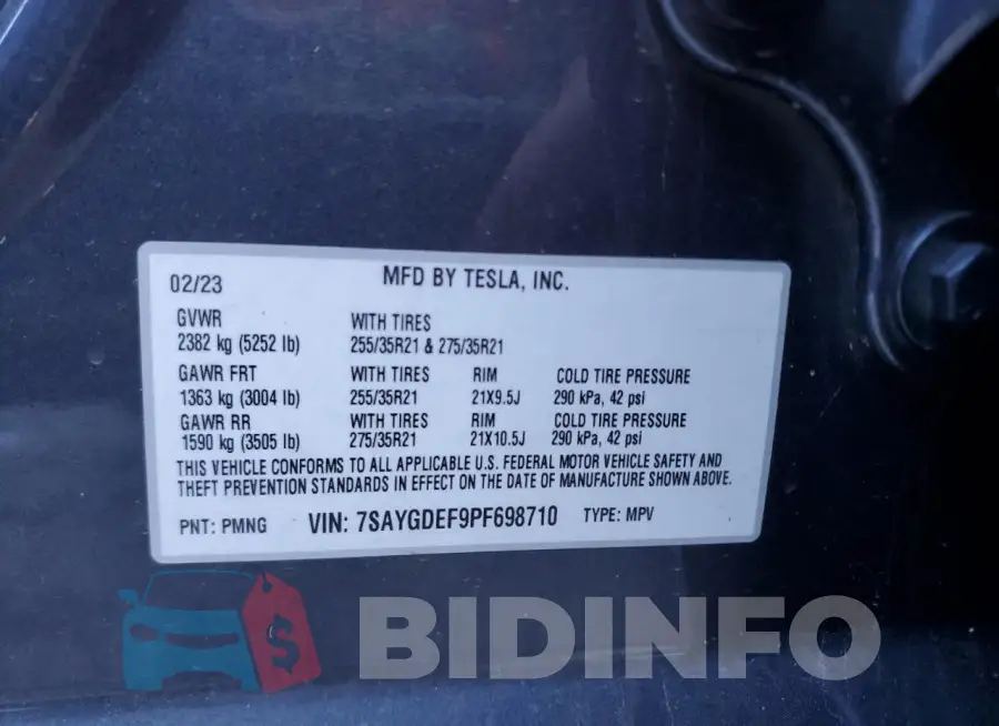 7SAYGDEF9PF698710 Photo# 14