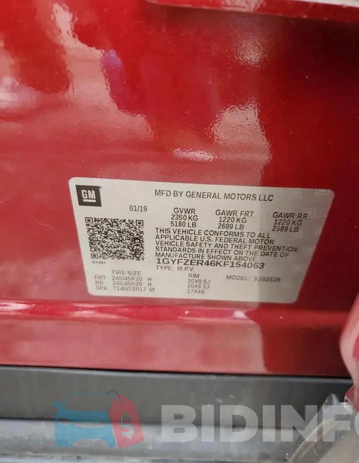 1GYFZER46KF154063 Photo# 12