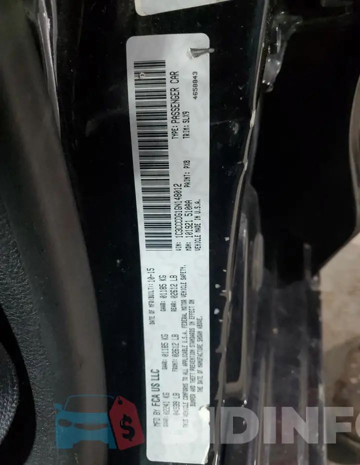1C3CCCDG1GN148012 Photo# 12