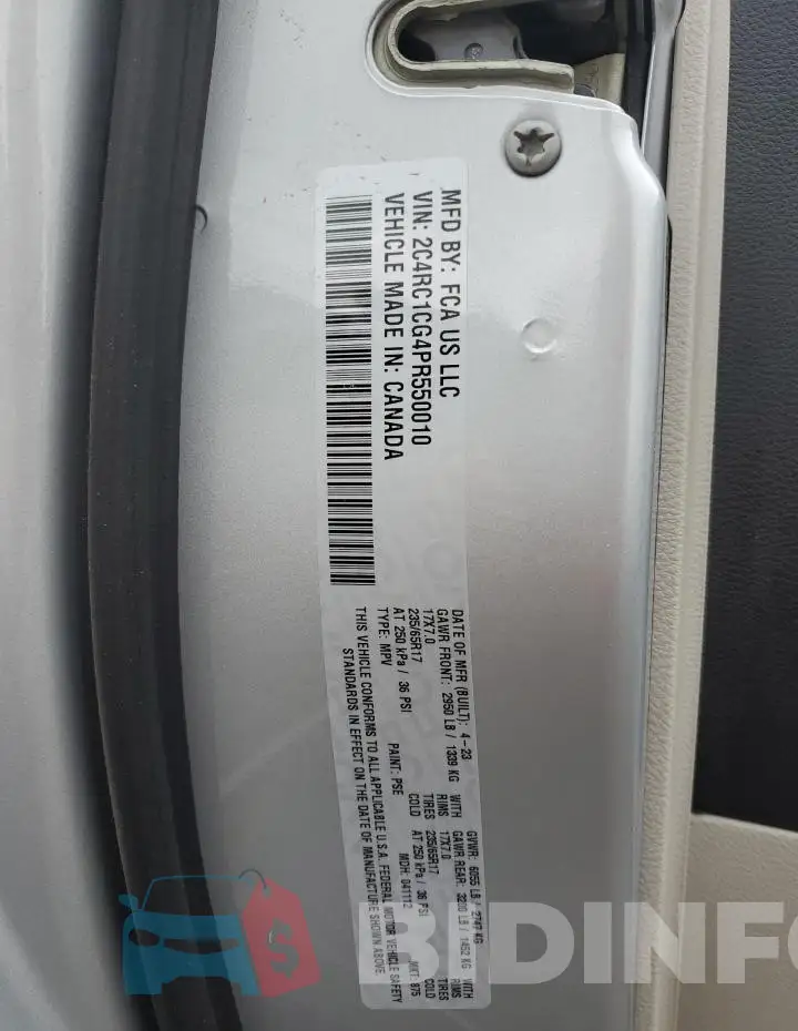 2C4RC1CG4PR550010 Photo# 13