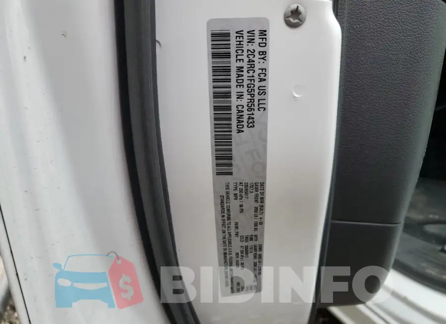 2C4RC1FG5PR561433 Photo# 13