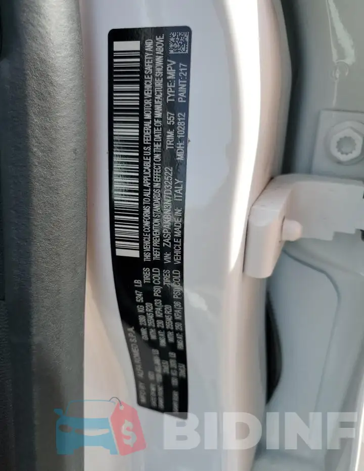 ZASPAKBN3N7D32522 Photo# 13