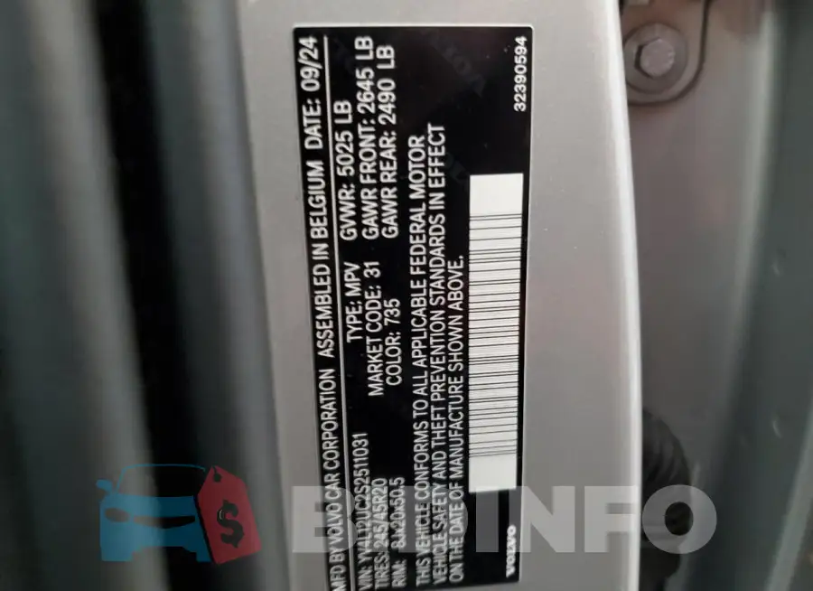 YV4L12UC2S2511031 Photo# 13