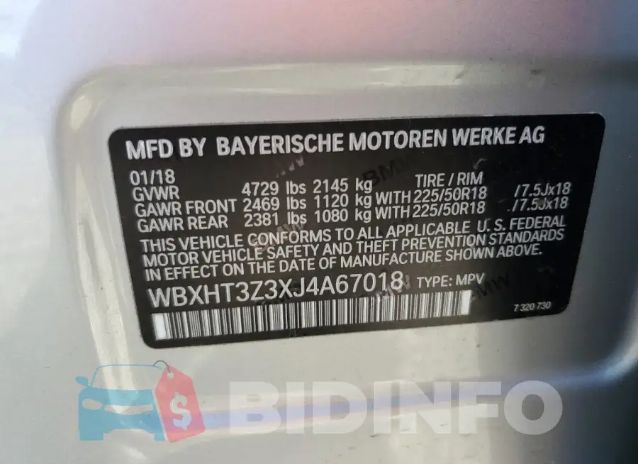 WBXHT3Z3XJ4A67018 Photo# 14