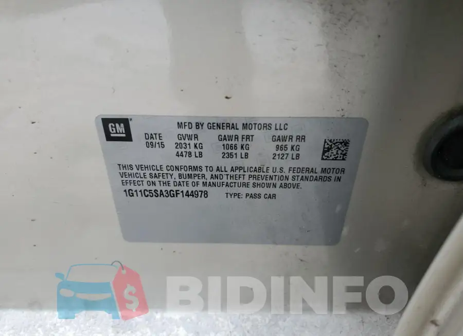 1G11C5SA3GF144978 Photo# 12