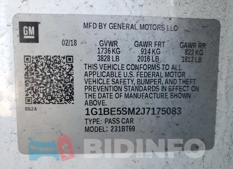 1G1BE5SM2J7175083 Photo# 13