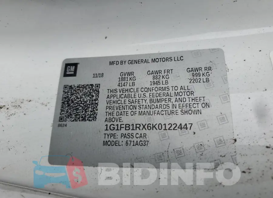 1G1FB1RX6K0122447 Photo# 12