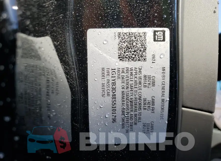 1G1YB3D48S5101796 Photo# 13