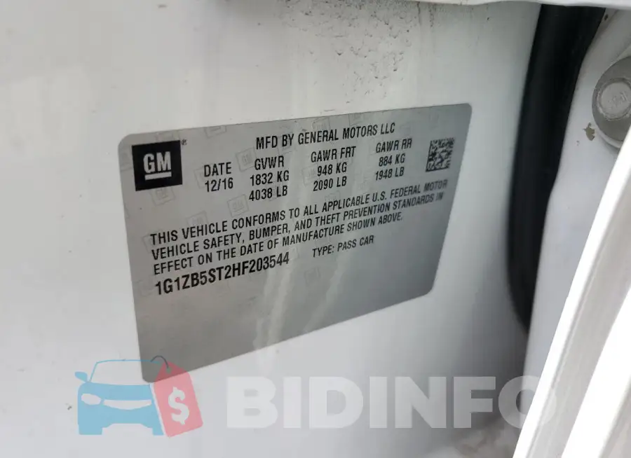 1G1ZB5ST2HF203544 Photo# 12
