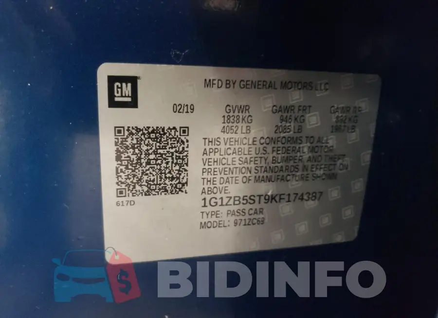1G1ZB5ST9KF174387 Photo# 12