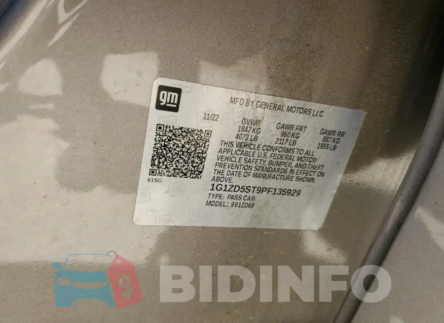 1G1ZD5ST9PF135929 Photo# 12