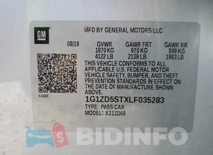 1G1ZD5STXLF035283 Photo# 12