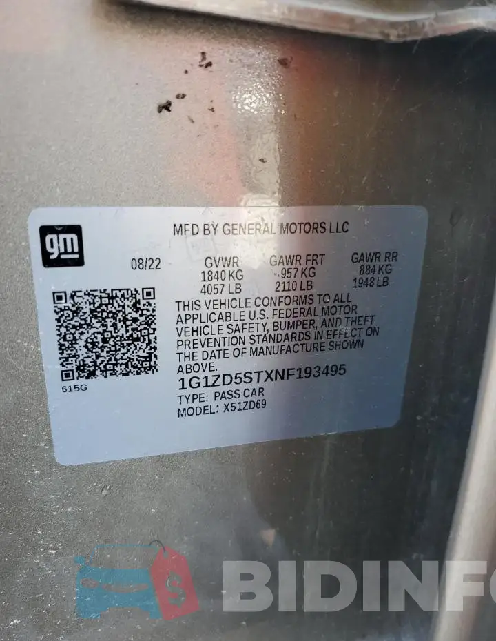 1G1ZD5STXNF193495 Photo# 12