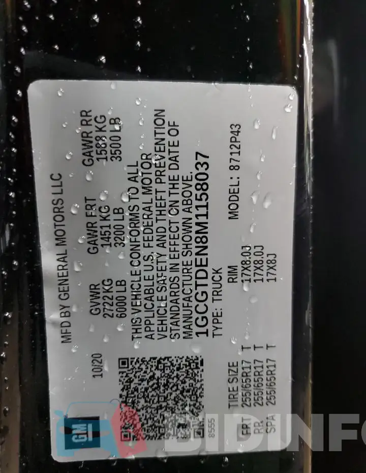 1GCGTDEN8M1158037 Photo# 13