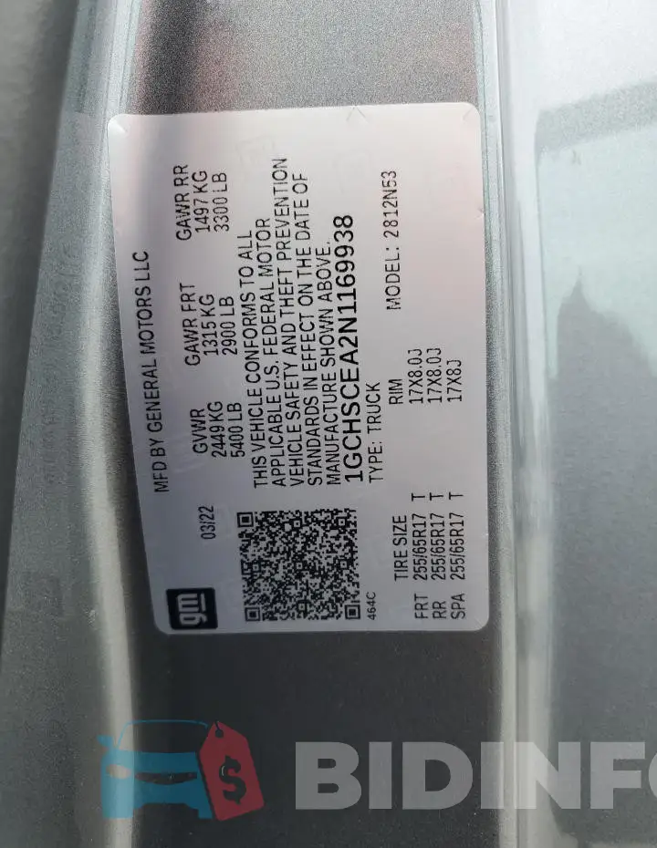 1GCHSCEA2N1169938 Photo# 13