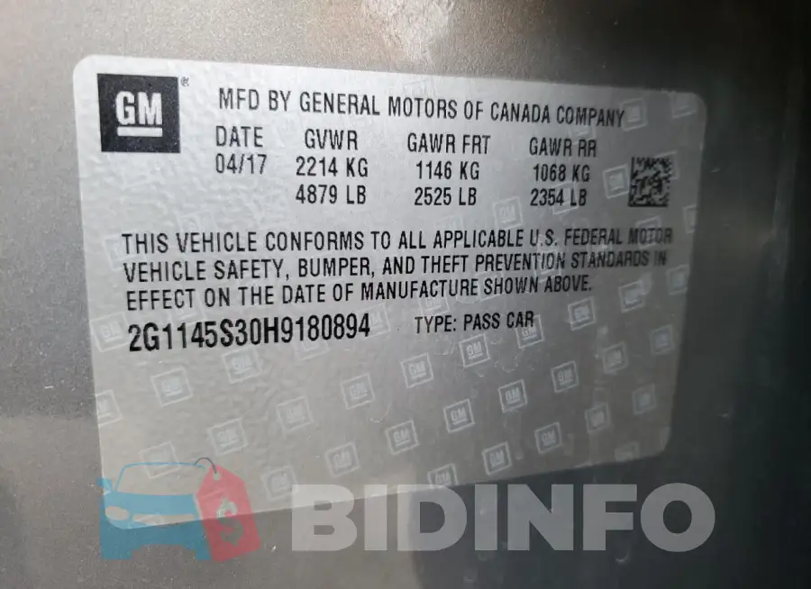 2G1145S30H9180894 Photo# 12