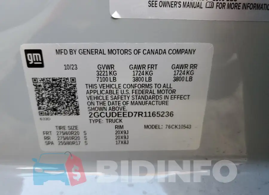 2GCUDEED7R1165236 Photo# 13