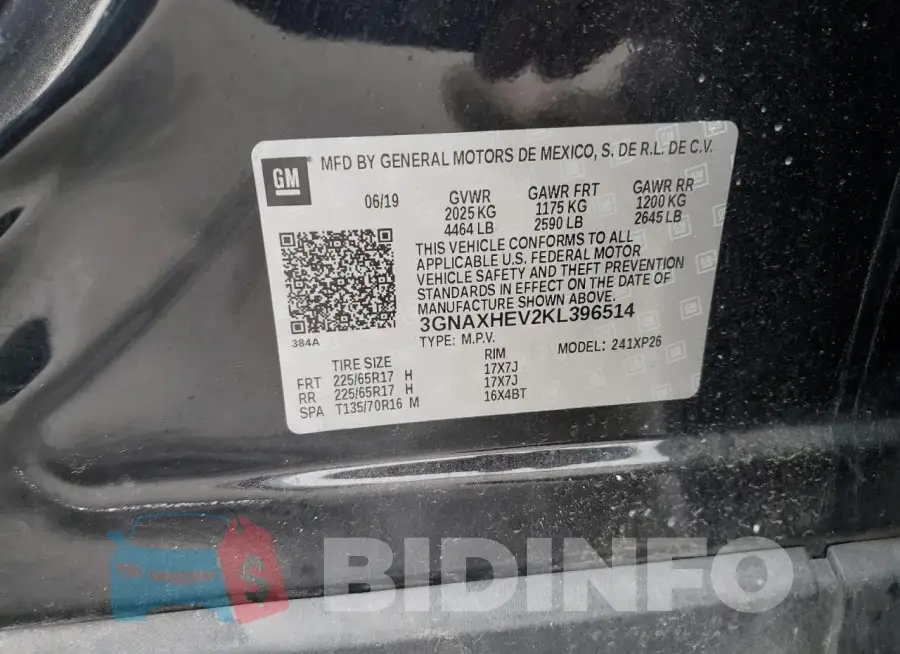 3GNAXHEV2KL396514 Photo# 12