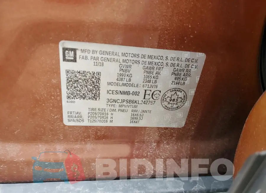 3GNCJPSB6KL242757 Photo# 13