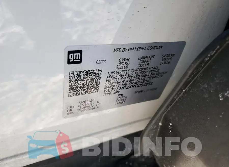 KL77LHE2XRC004953 Photo# 13