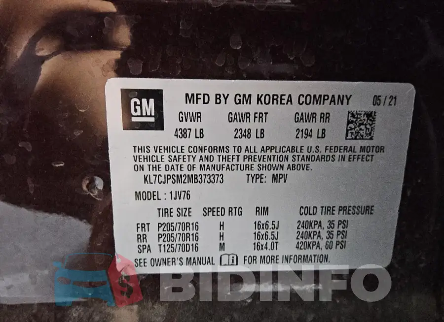 KL7CJPSM2MB373373 Photo# 13