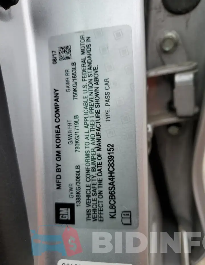 KL8CB6SA4HC839152 Photo# 12
