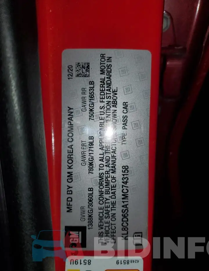 KL8CD6SA1MC743158 Photo# 12