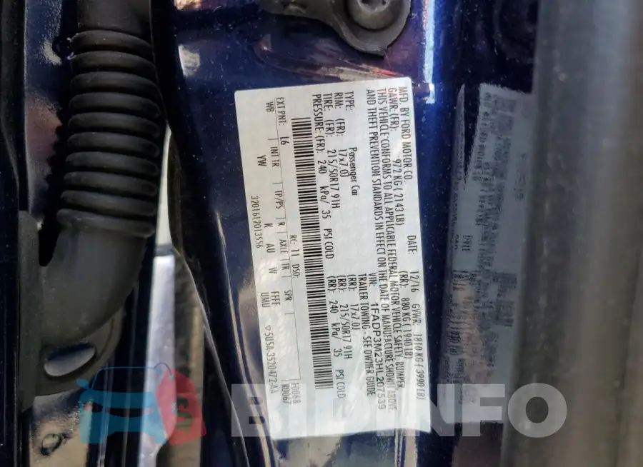 1FADP3M23HL207539 Photo# 12