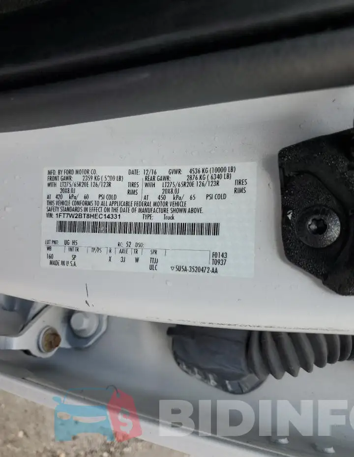 1FT7W2BT8HEC14331 Photo# 12