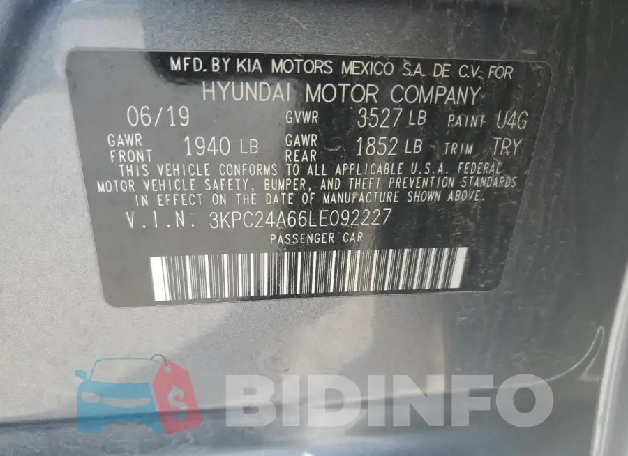 3KPC24A66LE092227 Photo# 12