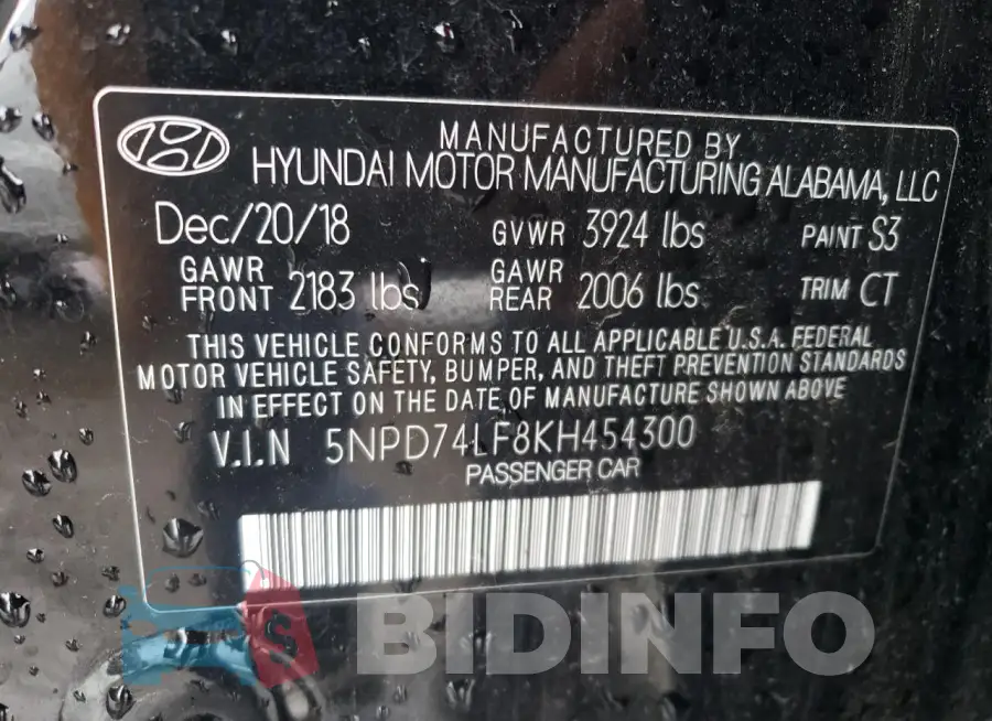 5NPD74LF8KH454300 Photo# 12