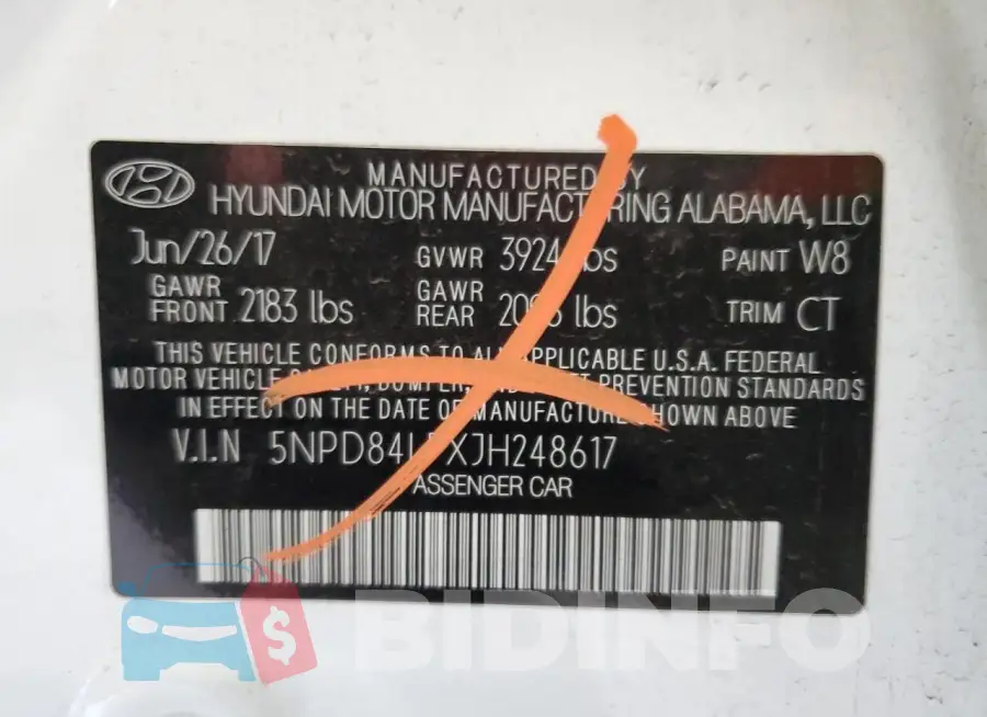 5NPD84LFXJH248617 Photo# 12