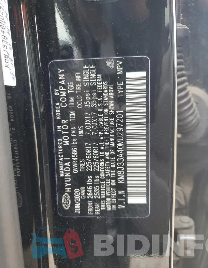 KM8J33A40MU297201 Photo# 14