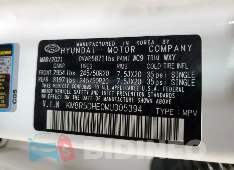 KM8R5DHE0MU305394 Photo# 13