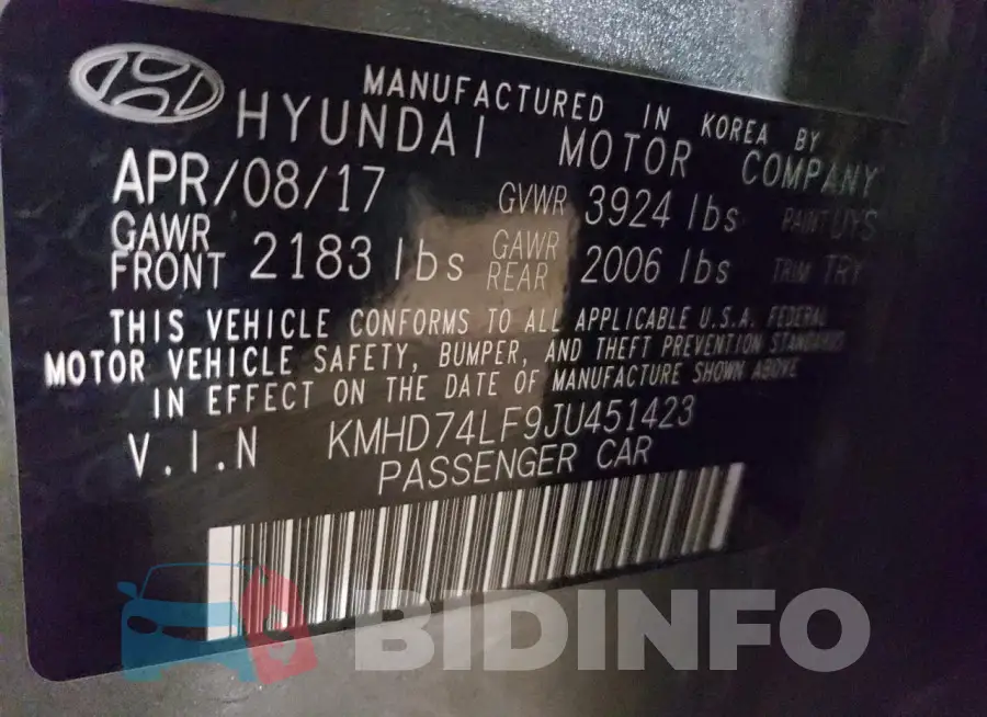 KMHD74LF9JU451423 Photo# 12