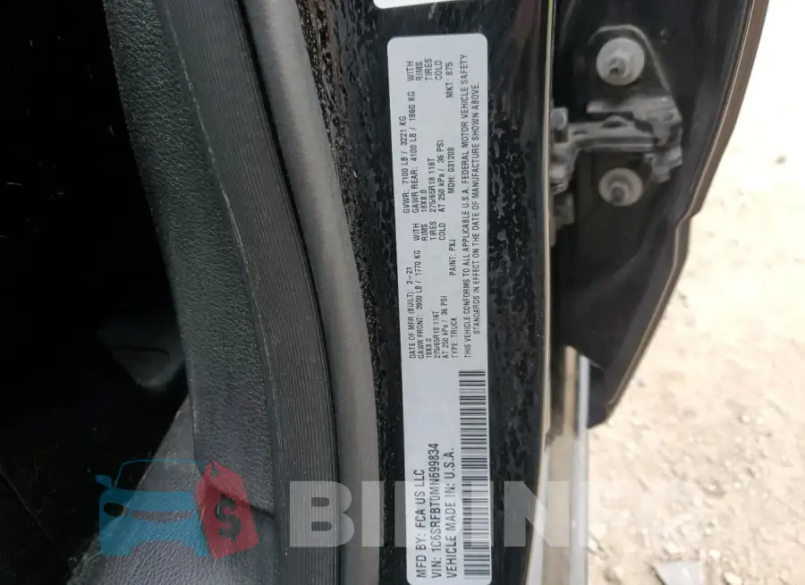 1C6SRFBT0MN699834 Photo# 12
